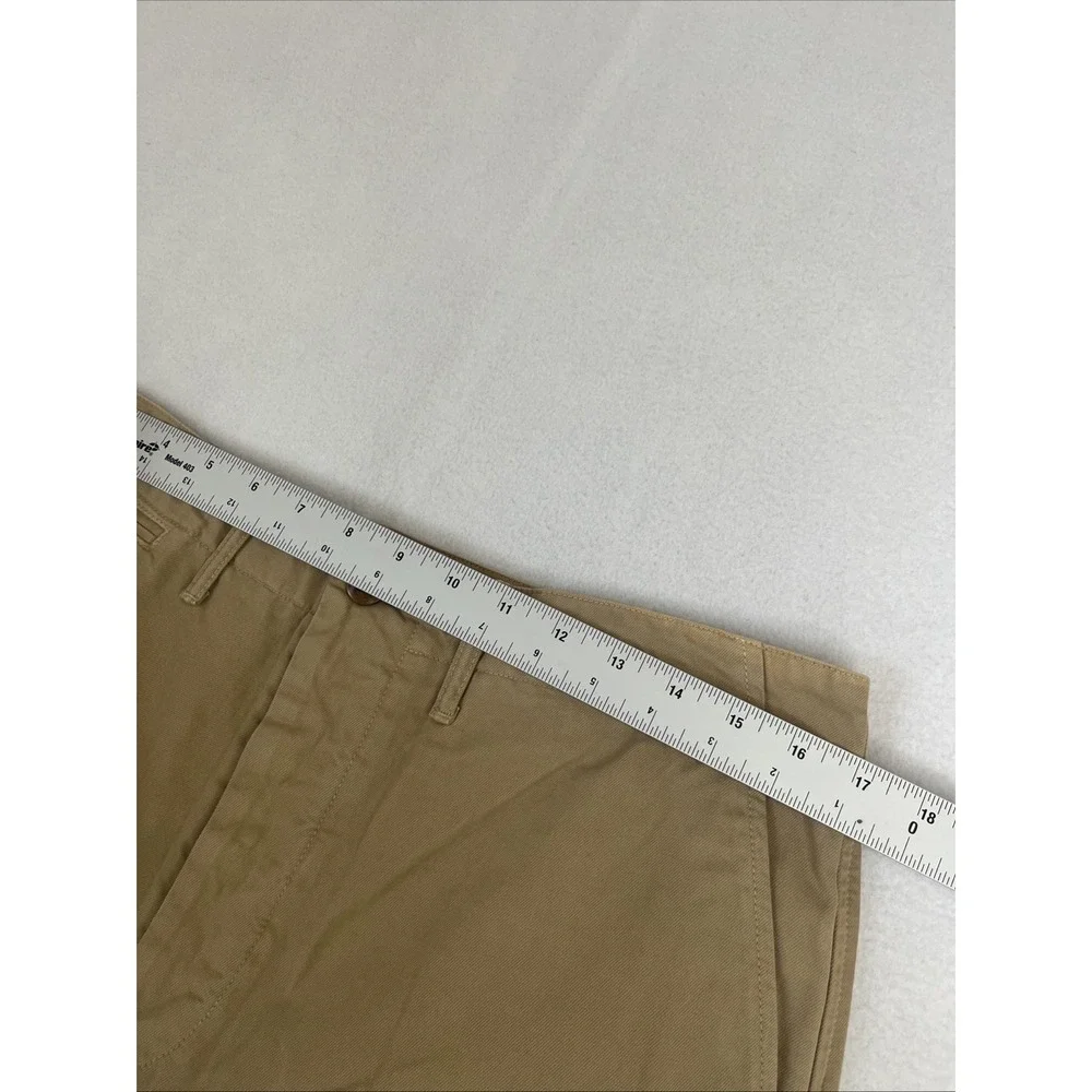 RE/DONE 90s High-Rise Loose Trousers 29 Button Fly Twill Chino Washed Khaki